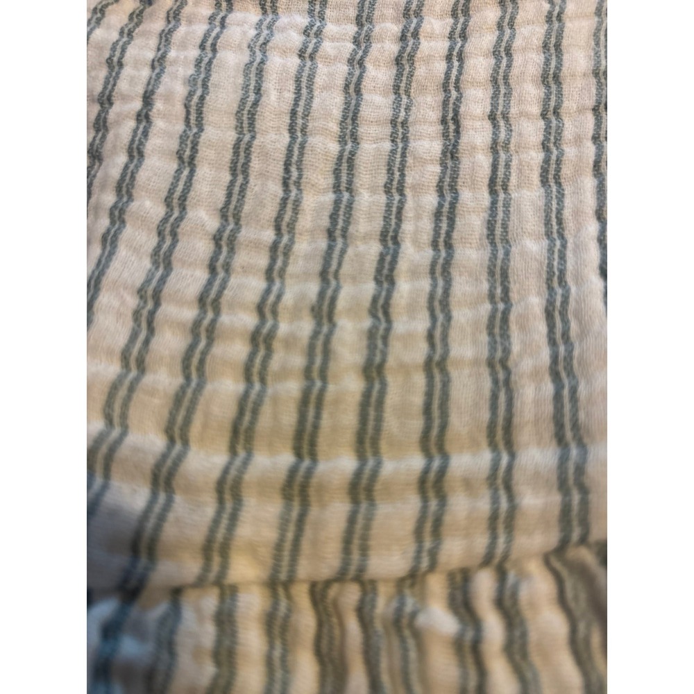 Modern Moments by Gerber Baby Girl Blue Striped Cotton Flutter Dress 18M (B1) - Picture 8 of 10